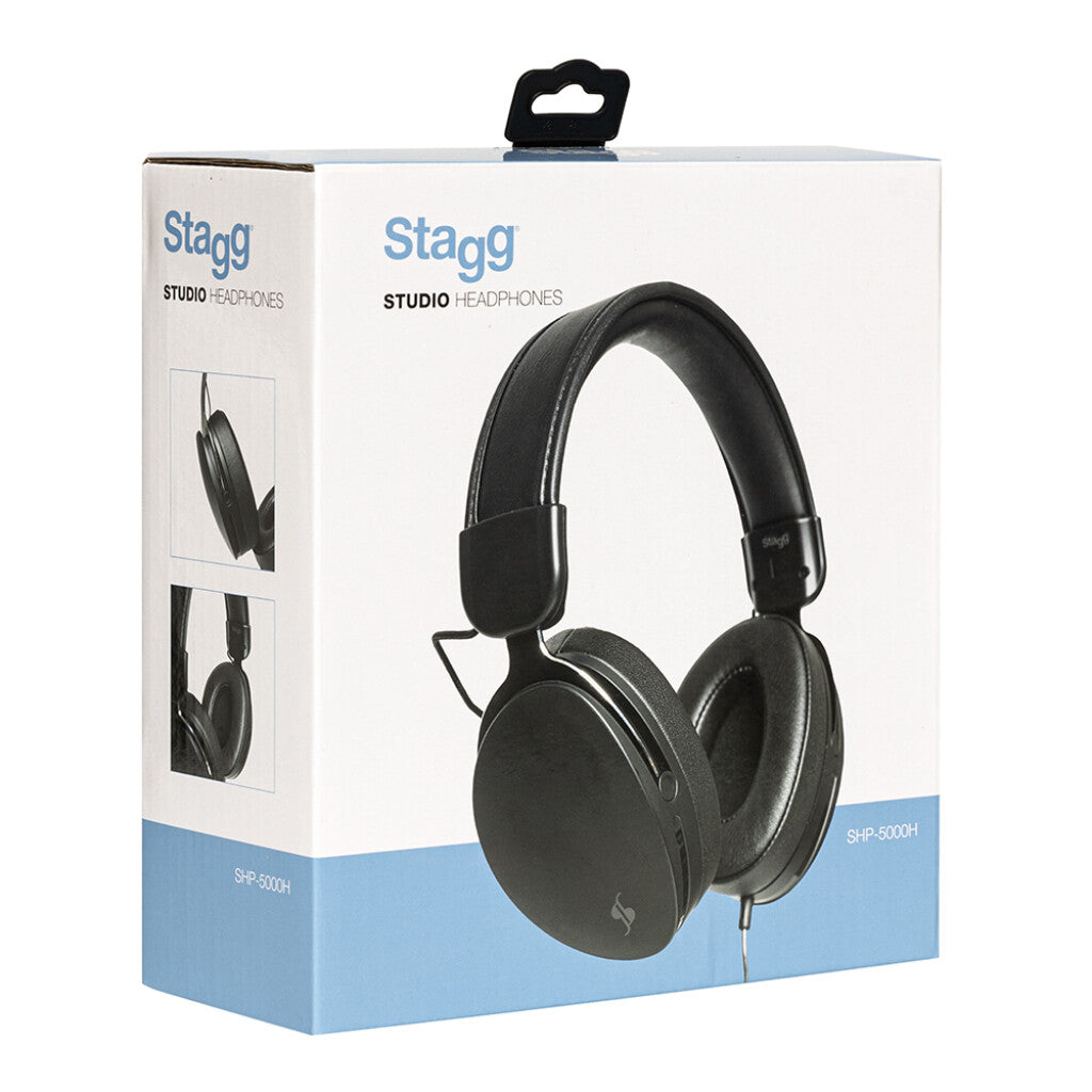 Stagg High output Stereo Headphones for monitoring, recording, DJ and home applications