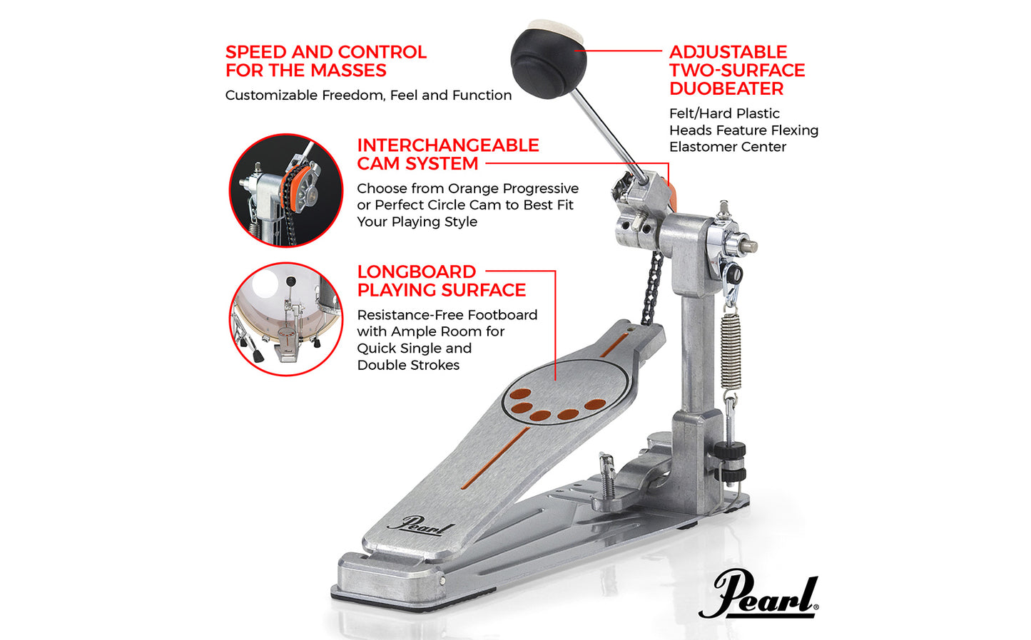 Pearl P930 Longboard Single Pedal