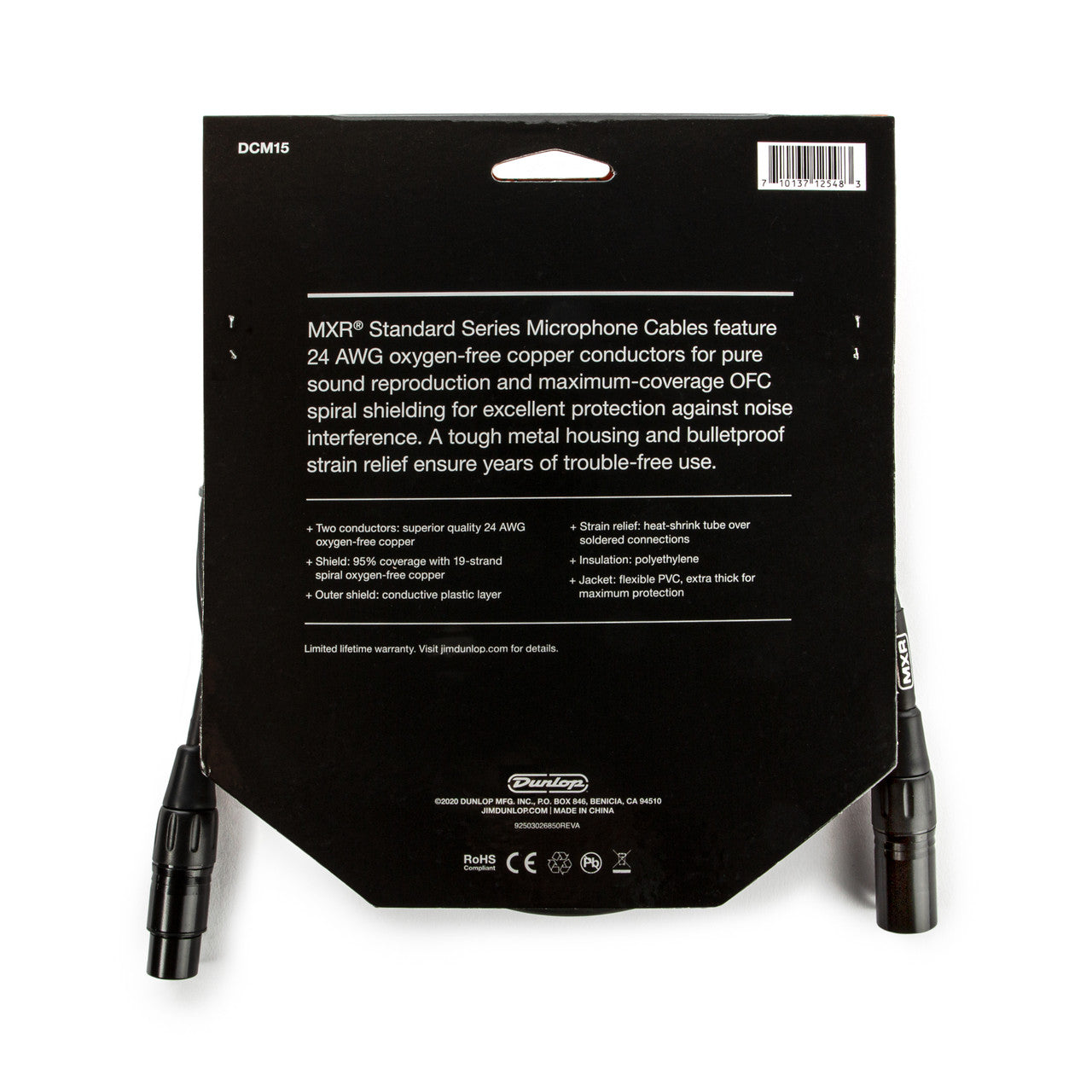 Dunlop MXR® 15 FT Microphone Cable
