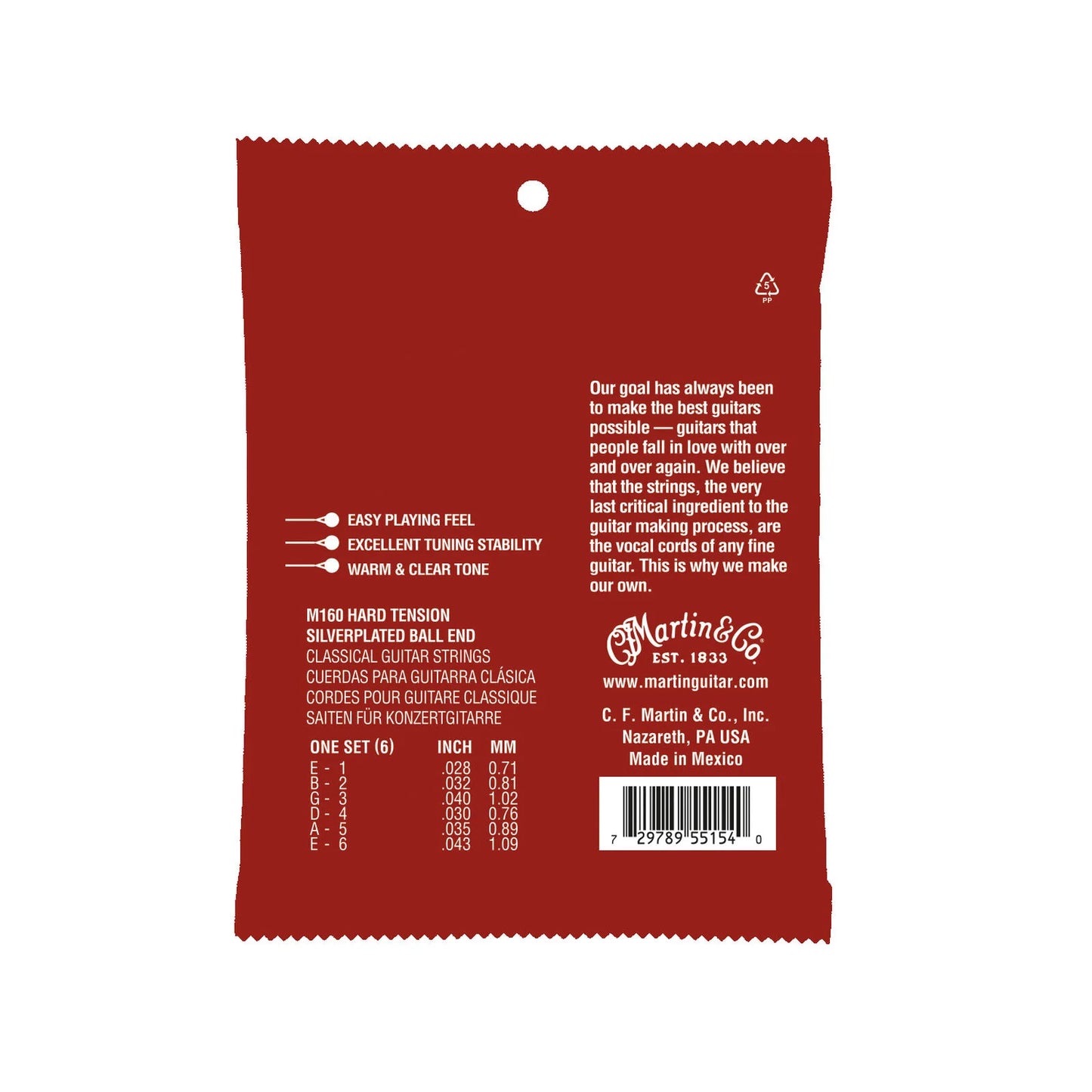 C. F. Martin & Company Classical Nylon Guitar Strings