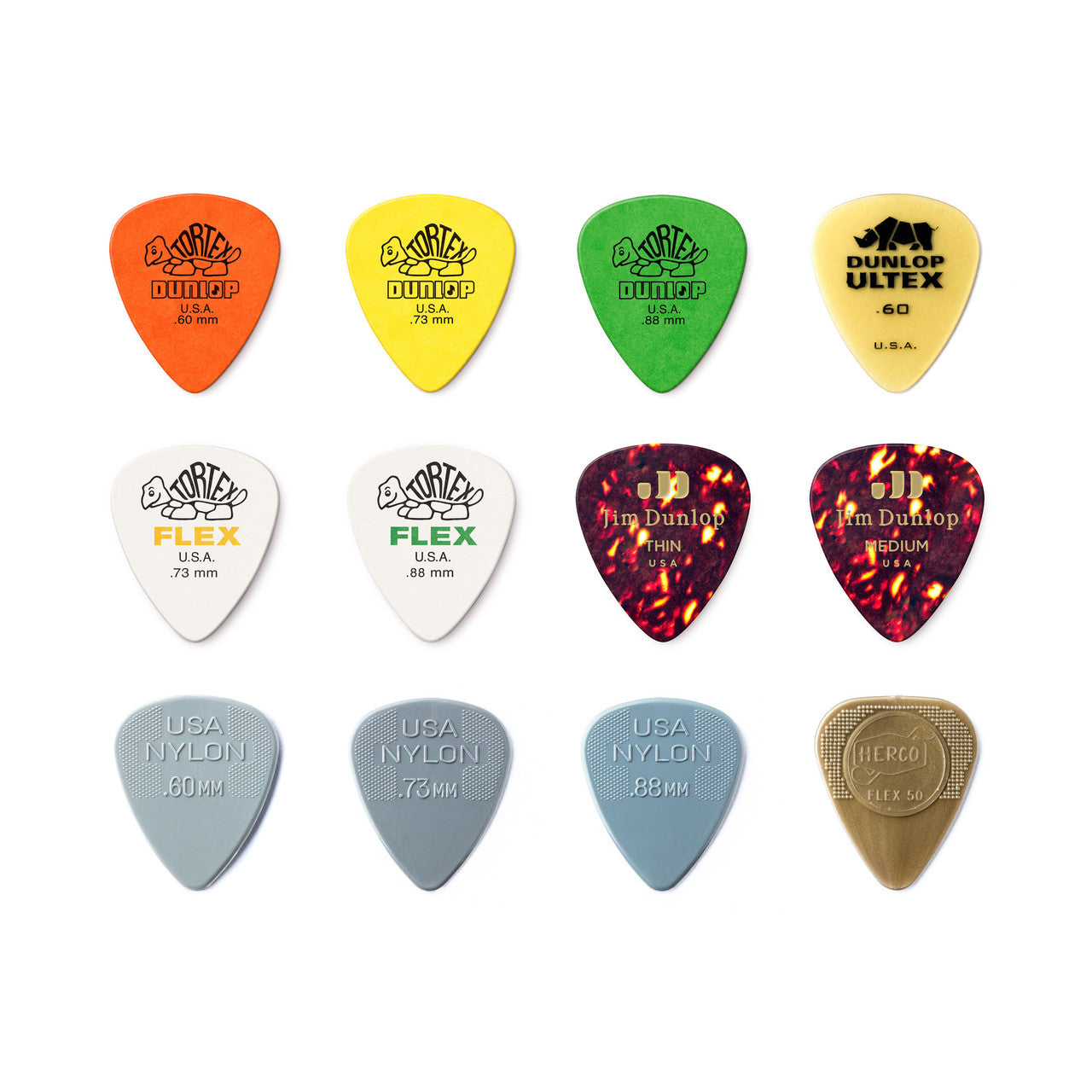 ACOUSTIC PICK VARIETY PACK - 12 PACK
