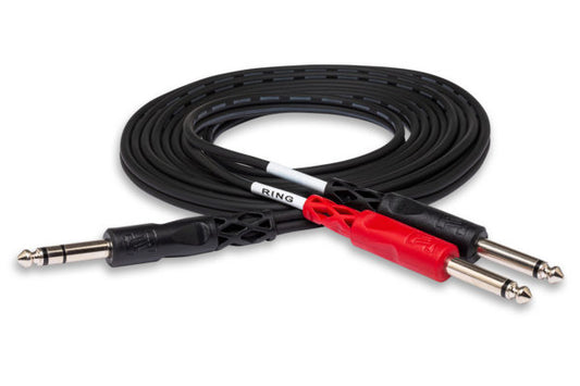 Hosa Insert Cable 1/4 in TRS to Dual 1/4 in TS