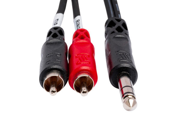Hosa Insert Cable 1/4 in TRS to Dual RCA