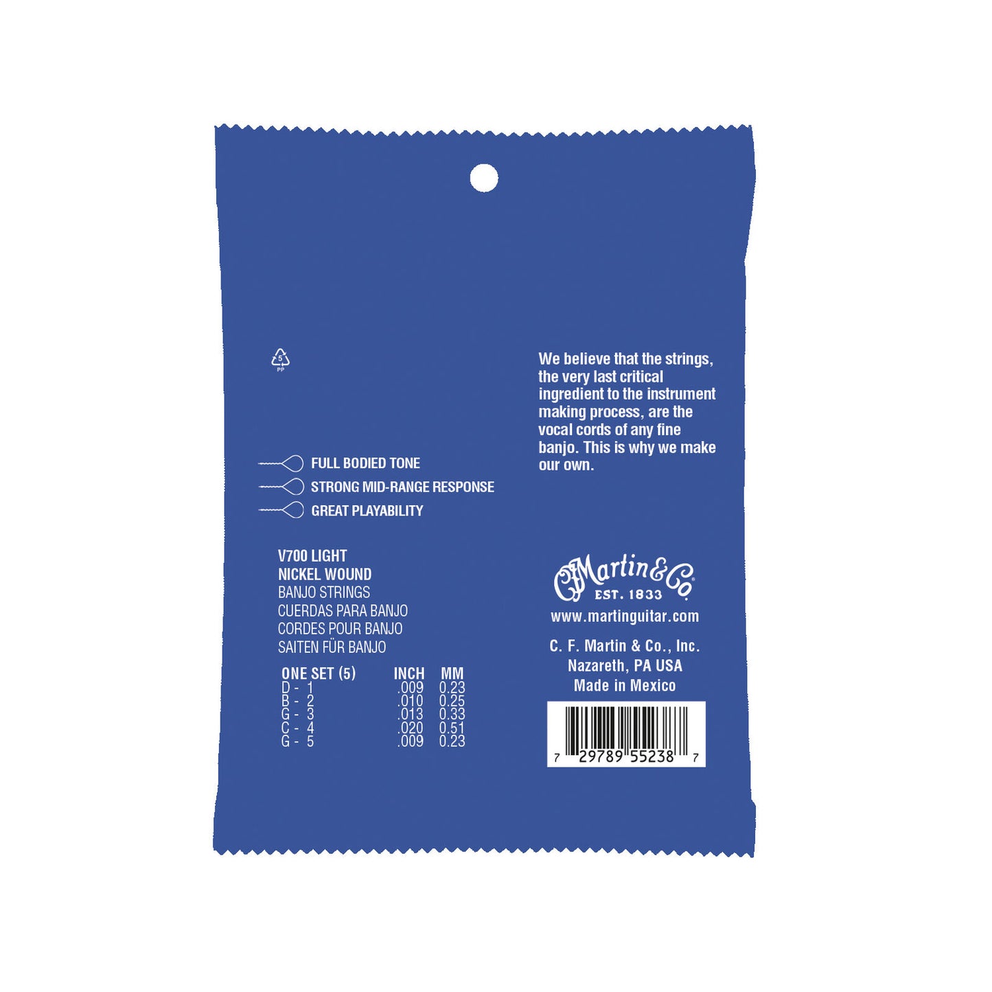 C. F. Martin & Company Vega® Banjo Strings Nickel