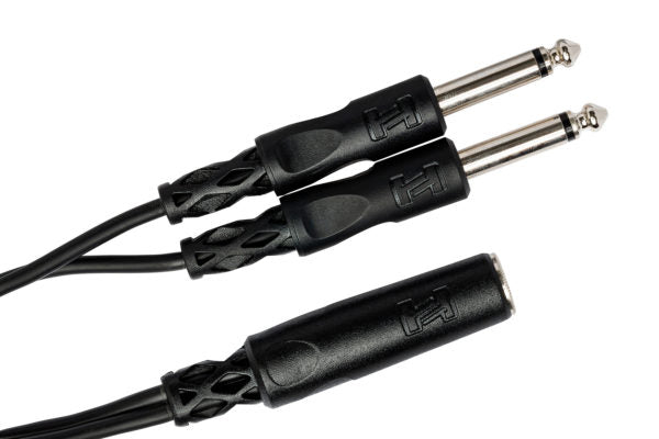 Hosa Y Cable 1/4 in TSF to Dual 1/4 in TS