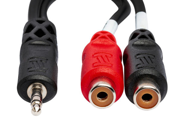 Hosa Stereo Breakout 3.5 mm TRS to Dual RCAF