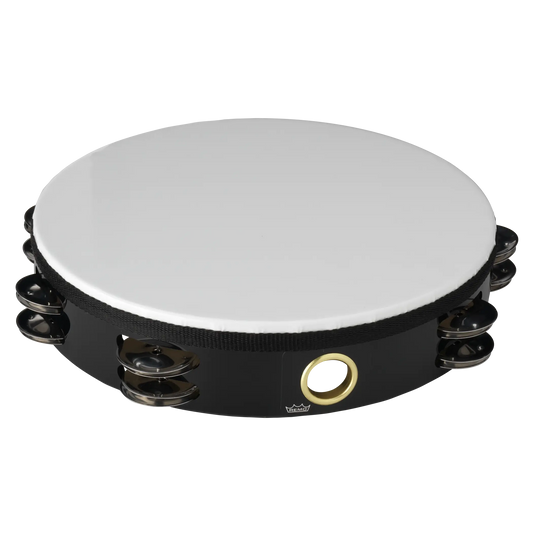 Remo Economy Tambourine - Quadura Black, 10"