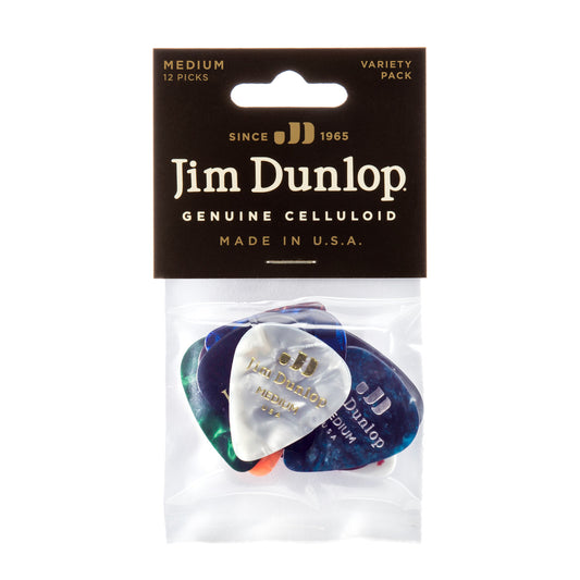 CELLULOID PICK MEDIUM VARIETY PACK - 12 PACK