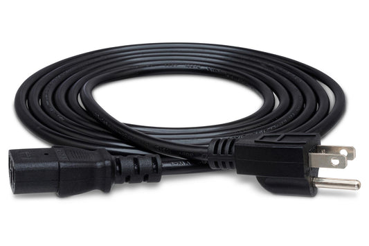 Hosa Power Cord 18 AWG, IEC C13 to NEMA 5-15P