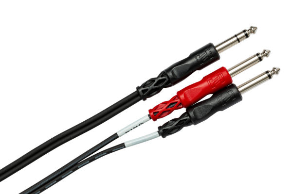 Hosa Insert Cable 1/4 in TRS to Dual 1/4 in TS