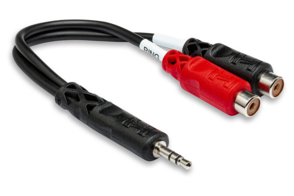 Hosa Stereo Breakout 3.5 mm TRS to Dual RCAF