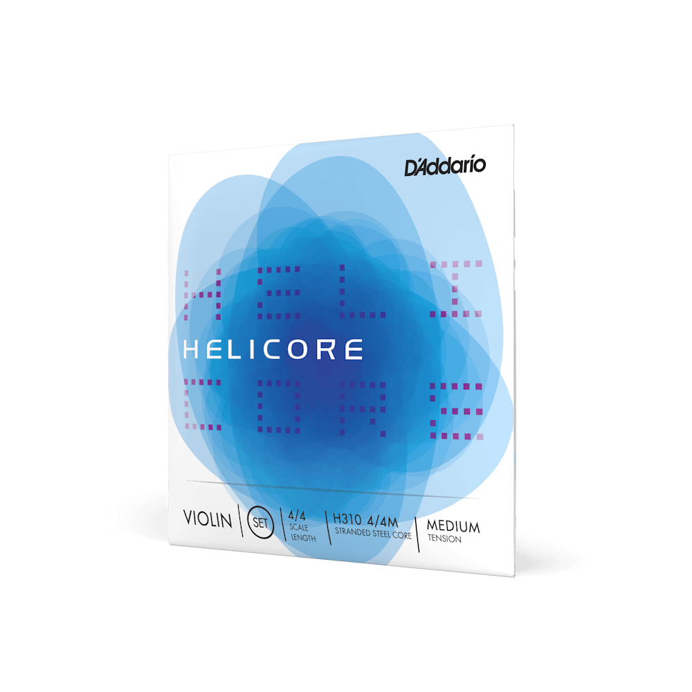 D'Addario Helicore VIOLIN String Set 4/4 Scale, Medium Tension