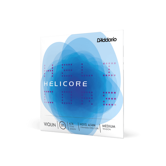 D'Addario Helicore VIOLIN String Set 4/4 Scale, Medium Tension