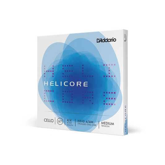 D'Addario Helicore CELLO String Set 4/4 Scale, Medium Tension