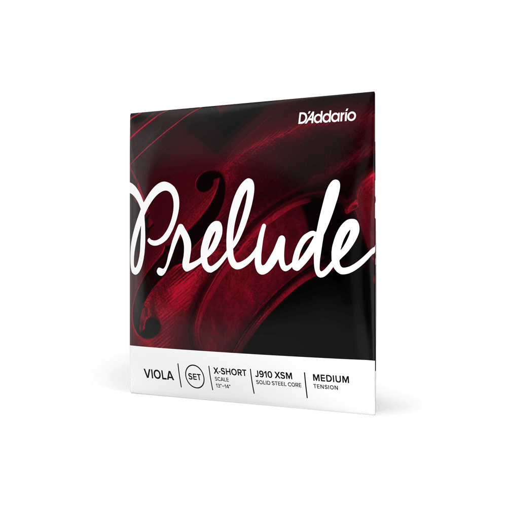 D'Addario Prelude VIOLA String Set Extra Short Scale, Medium Tension