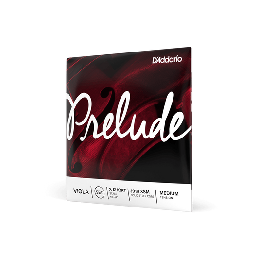 D'Addario Prelude VIOLA String Set Extra Short Scale, Medium Tension