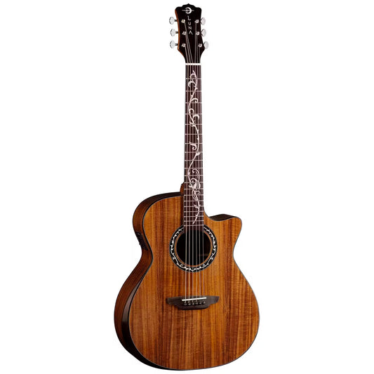 Vineyard koa bevel grand auditorium acoustic/electric